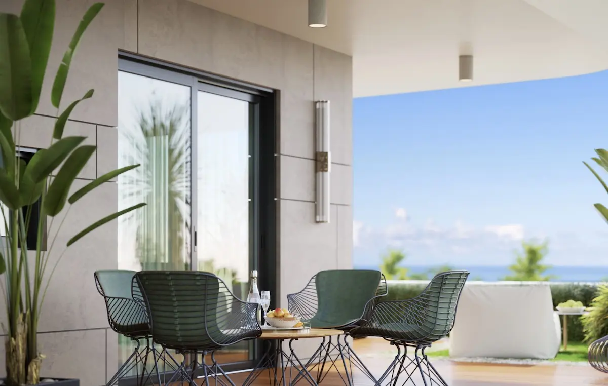 Spacious terrace